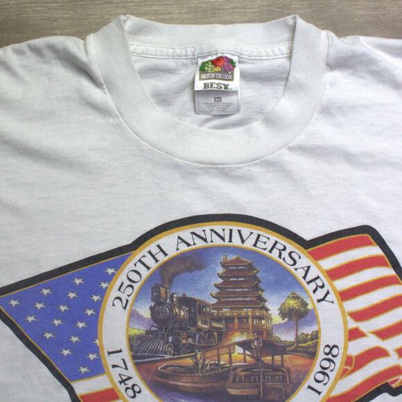 Vintage Rare Reading PA. 250th Anniversary T-Shirt 1748-1998 Size XL - Picture 3 of 4